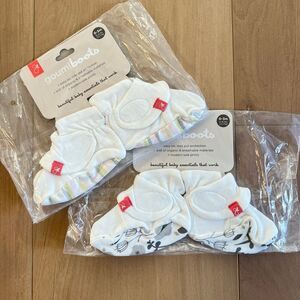 NWT Goumi Kids Baby Boots Enchanted Garden Geo Wave SZ 0-3mo Baby Bamboo Booties